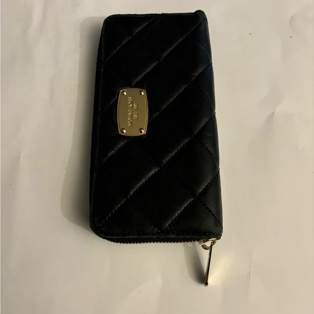 Michael Kors Black Quilted Women's Clutch/Wallet